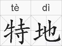 特地的拼音