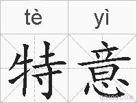 特意的拼音