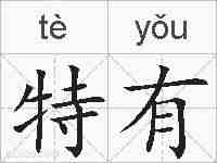 特有的拼音