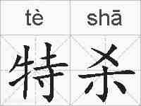 特杀的拼音