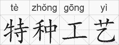 特种工艺的拼音