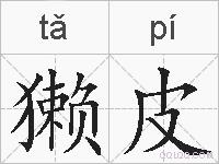 獭皮的拼音