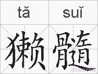 獭髓的拼音