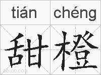 甜橙的拼音