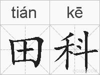 田科的拼音