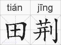 田荆的拼音