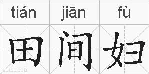 田间妇的拼音