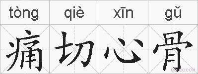 痛切心骨的拼音