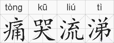 痛哭流涕的拼音