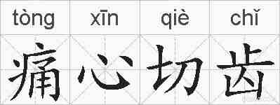 痛心切齿的拼音