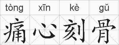 痛心刻骨的拼音