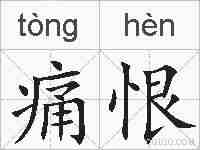 痛恨的拼音