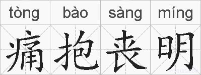 痛抱丧明的拼音