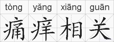 痛痒相关的拼音