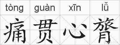 痛贯心膂的拼音