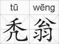 秃翁的拼音