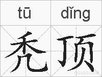 秃顶的拼音