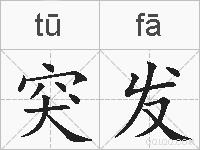 突发的拼音