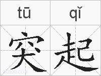 突起的拼音