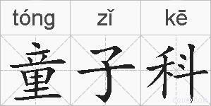 童子科的拼音