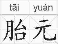 胎元的拼音