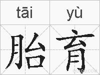 胎育的拼音