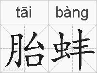 胎蚌的拼音