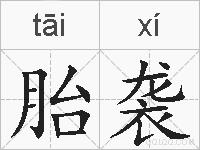 胎袭的拼音