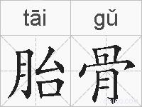 胎骨的拼音