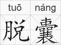 脱囊的拼音