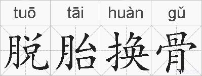 脱胎换骨的拼音