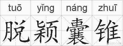脱颖囊锥的拼音