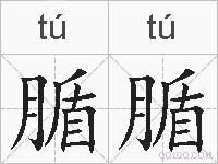 腯腯的拼音