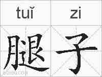 腿子的拼音