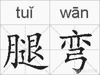 腿弯的拼音