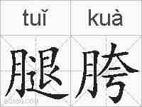 腿胯的拼音