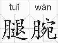 腿腕的拼音