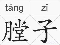 膛子的拼音