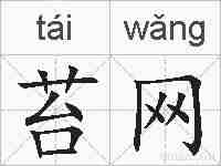 苔网的拼音