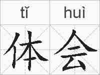 体会的拼音