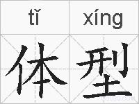 体型的拼音