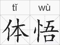 体悟的拼音