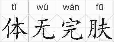 体无完肤的拼音