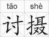 讨摄的拼音