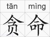 贪命的拼音