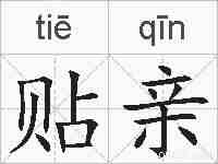 贴亲的拼音