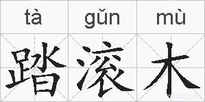 踏滚木的拼音