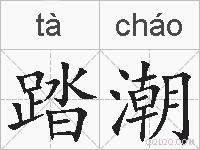 踏潮的拼音
