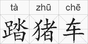 踏猪车的拼音