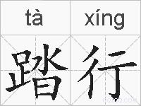 踏行的拼音